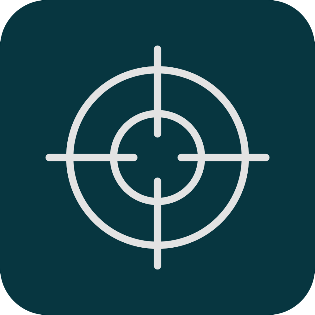 accuracy icon in navy