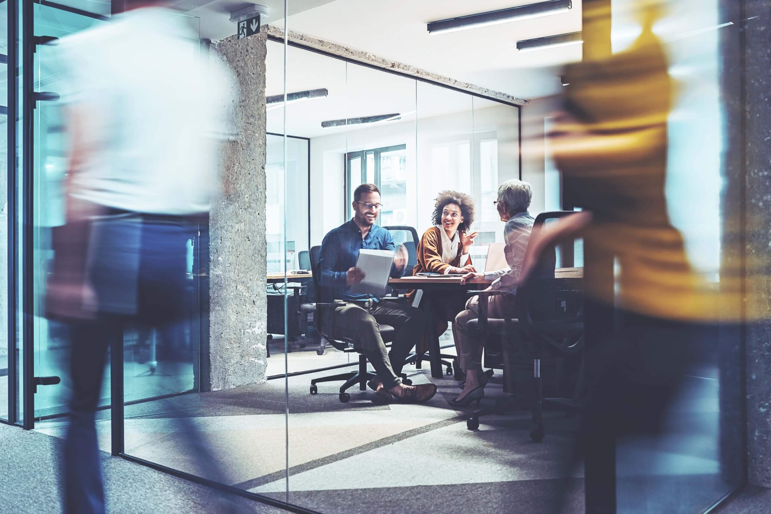 colleagues in boardroom